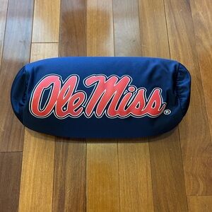 Ole Miss Navy Blue small beanbag neck pillow